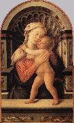 LIPPI, Fra Filippo Madonna with the Child and two Angels g Spain oil painting reproduction